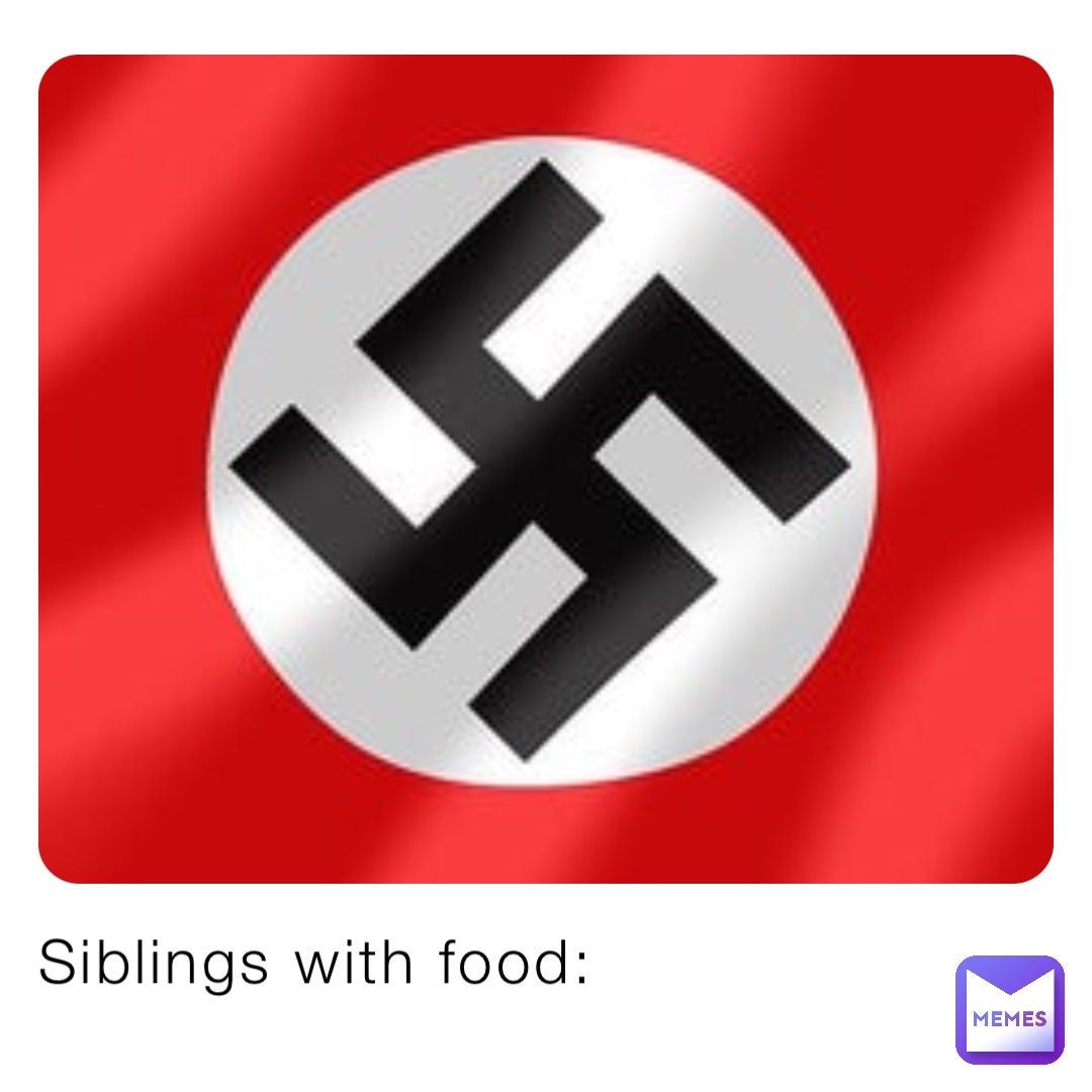 Siblings with food: