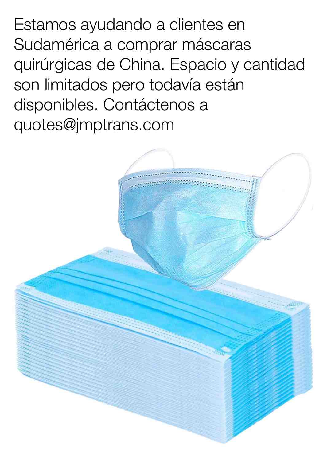 Visite nuestra pagina web www.jmptrans.com y contactecnos a traves de ella tambien. Orden minima: 25000 piezas #logistics #airfreight #freight #cargo #internationallogistics
#logisticsmanagement #shipping
#transportation #import #export
#aircargo #supplychain #freightforwarder
#logistica #cargaaerea #carga #envios #logisticainternacional #gerencialogistica #transportacion #importacion #exportacion #agenciadeenvios #agenciadeaduanas