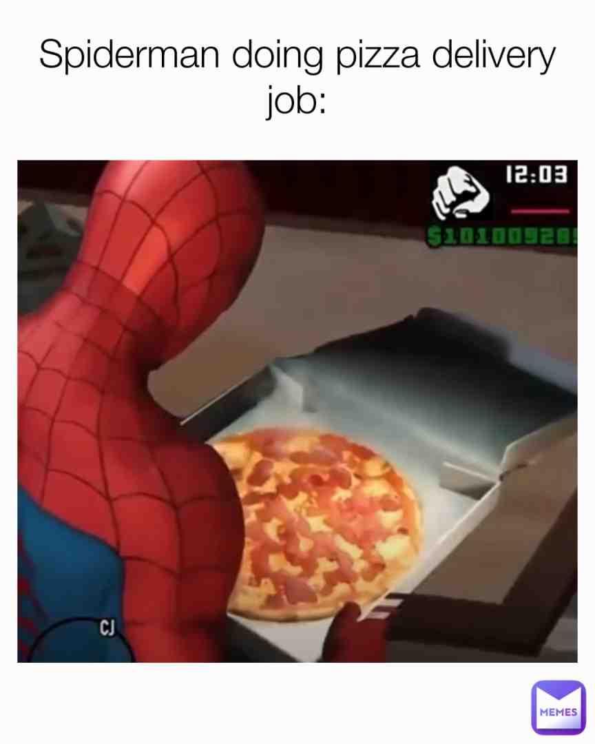 spiderman doin a job?