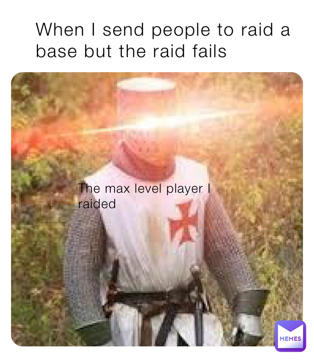 When I send people to raid a base but the raid fails The max level player I raided