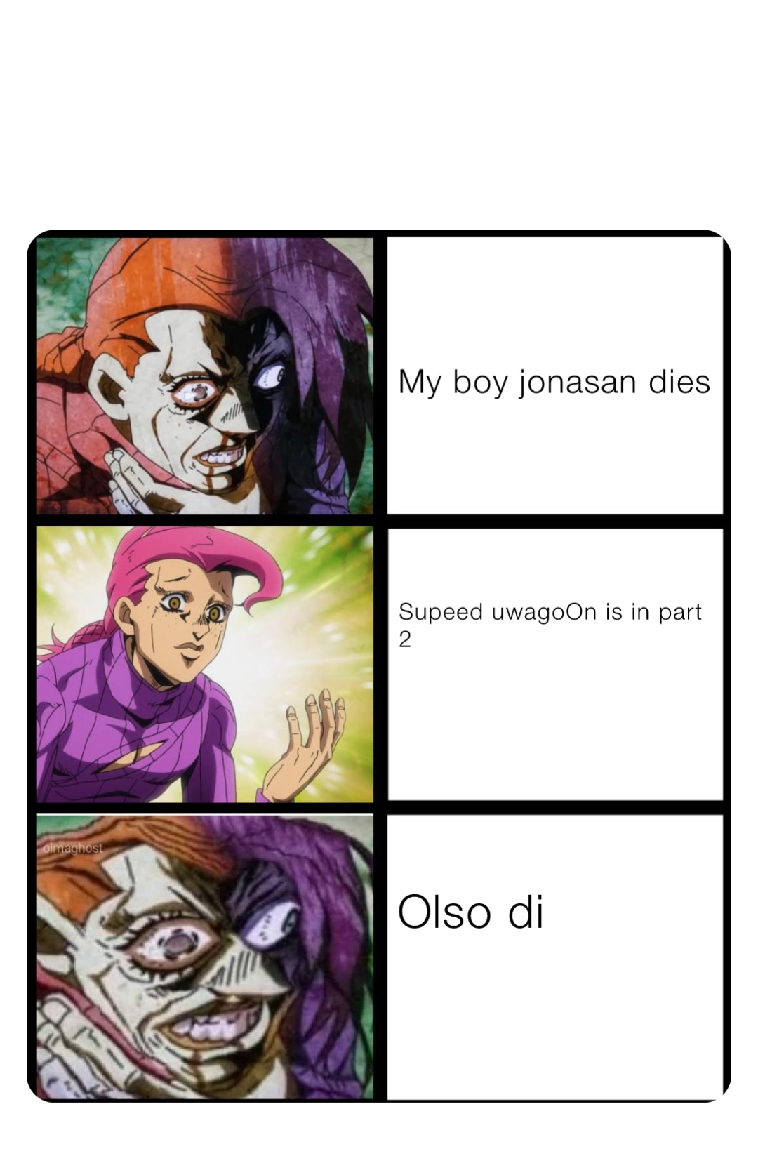 My boy jonasan dies Supeed uwagoOn is in part 2 Olso di