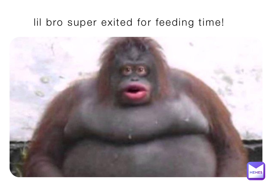 lil bro super exited for feeding time!