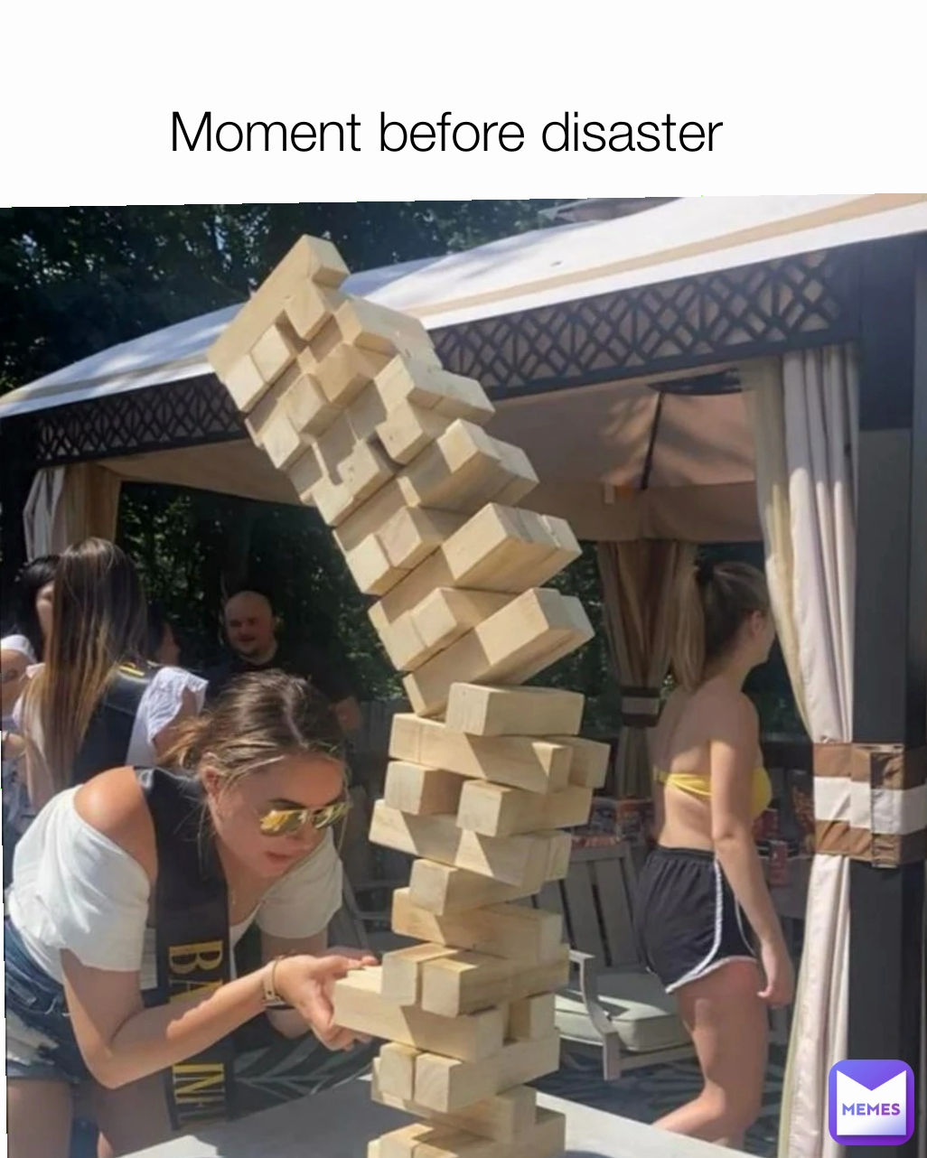 Moment before disaster 