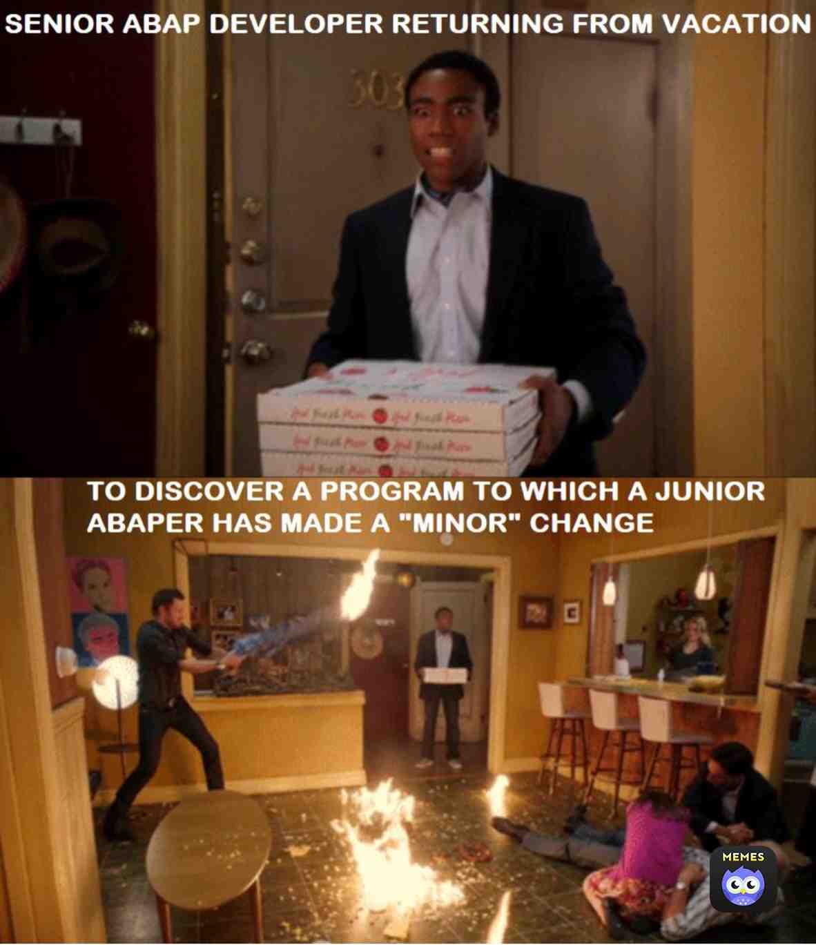 This is what my father experience after every sick leave #probroian # #officememes