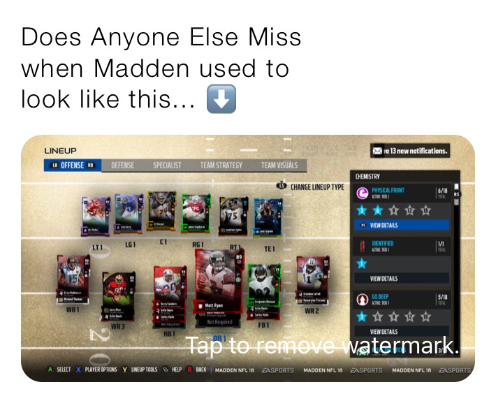 Does Anyone Else Miss 
when Madden used to 
look like this... ⬇️