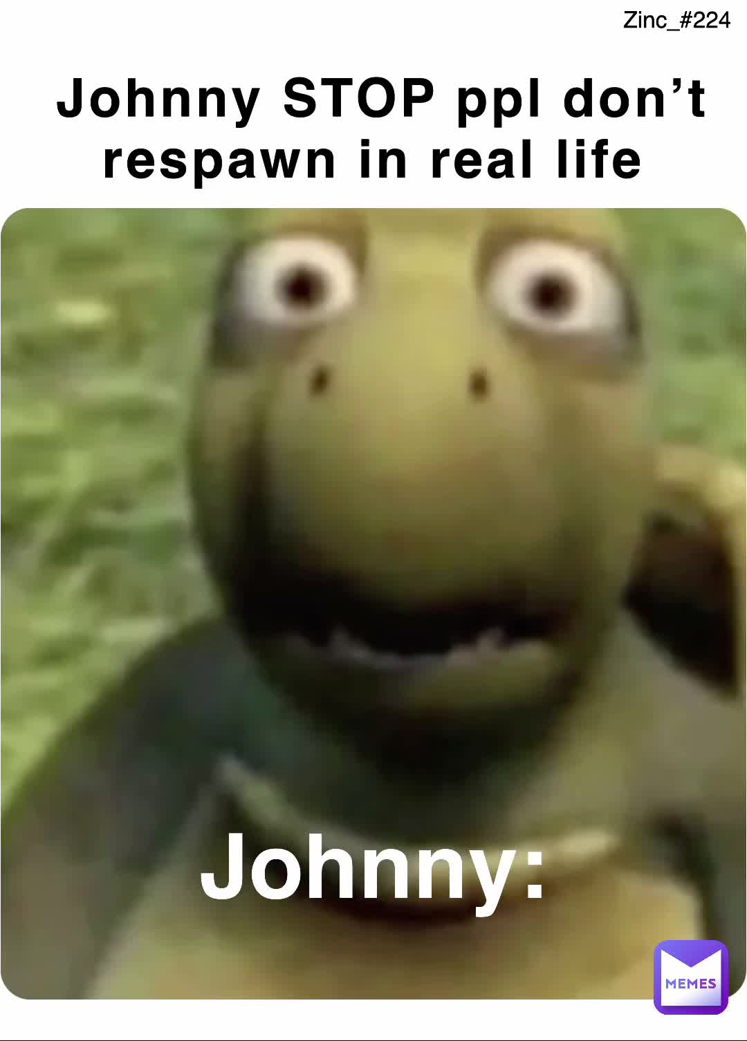 Johnny STOP ppl don’t respawn in real life Johnny MEMEMEEme Memes