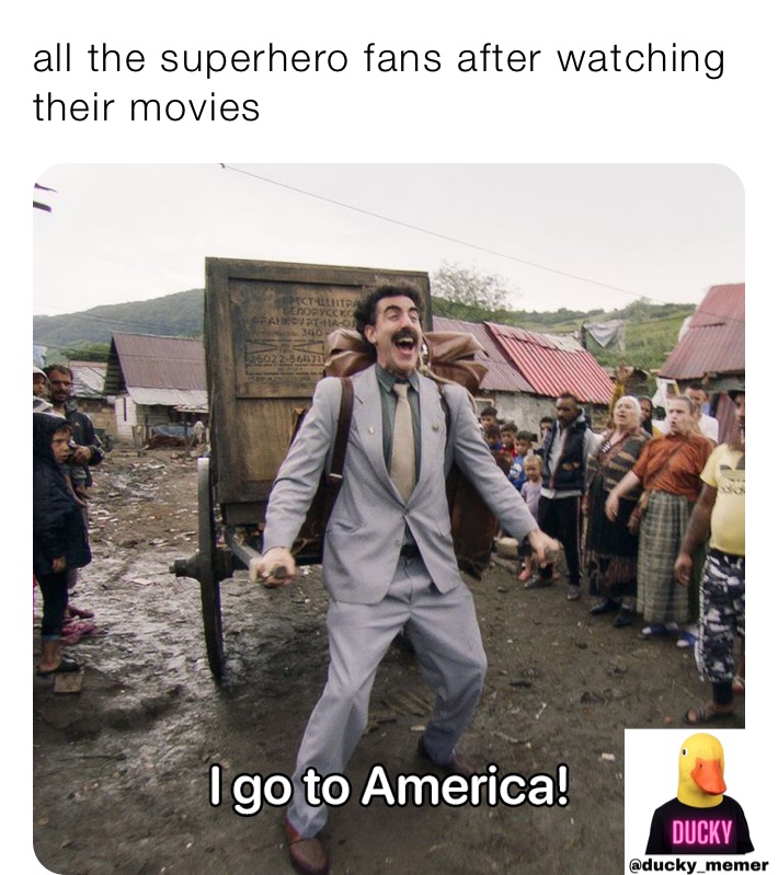 all the superhero fans after watching their movies