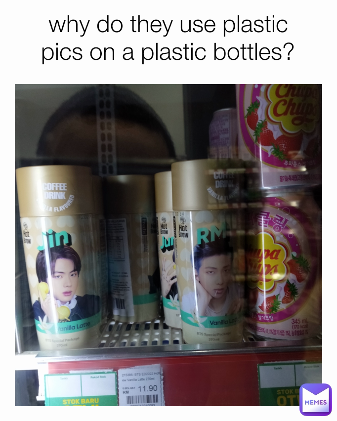 why do they use plastic pics on a plastic bottles?