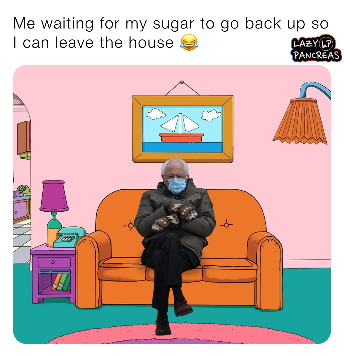 Me waiting for my sugar to go back up so I can leave the house 😂