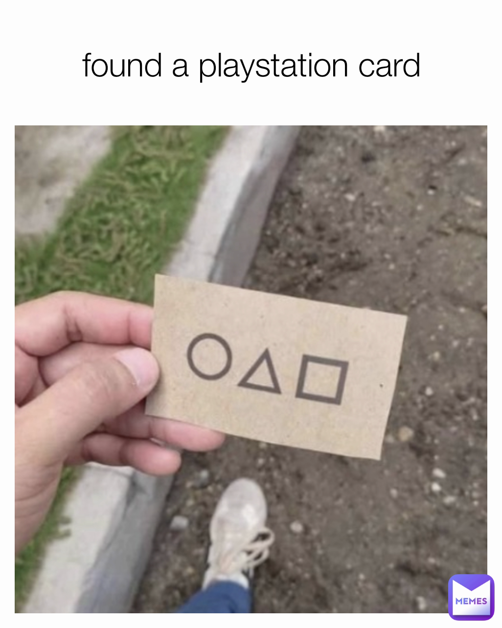 found a playstation card