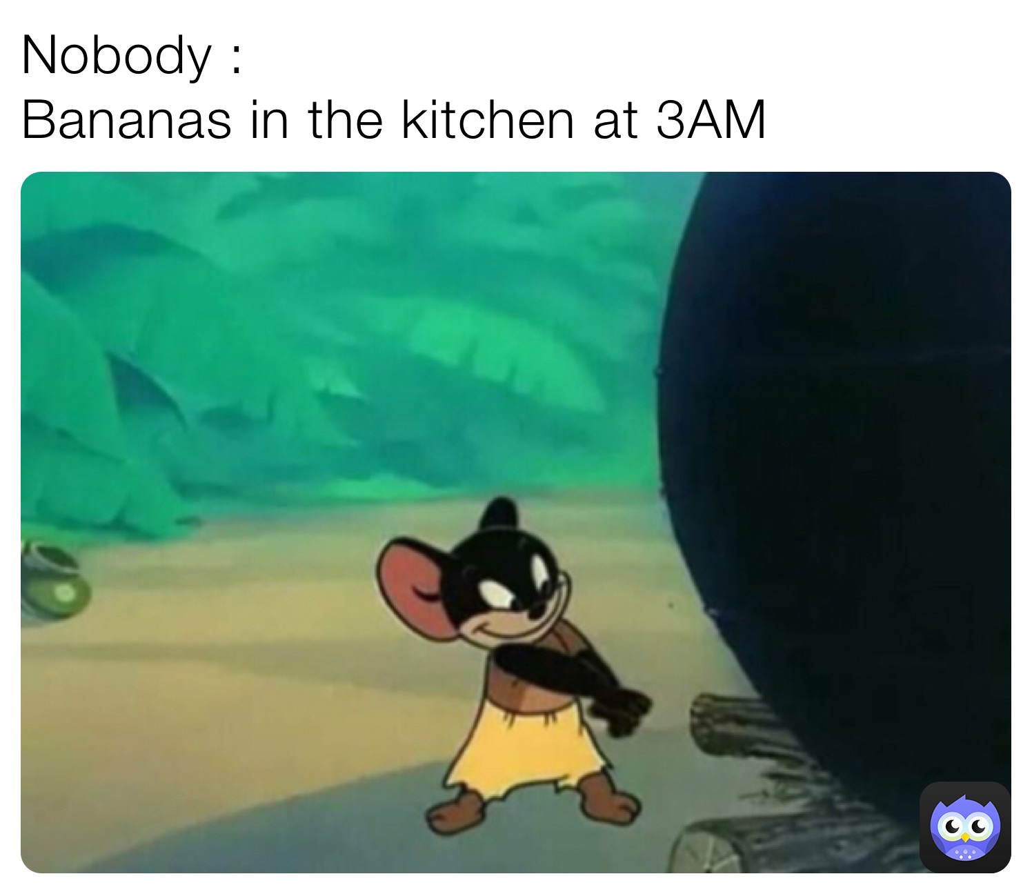 Nobody : Bananas in the kitchen at 3AM | @Voldy_No_Nose | Memes