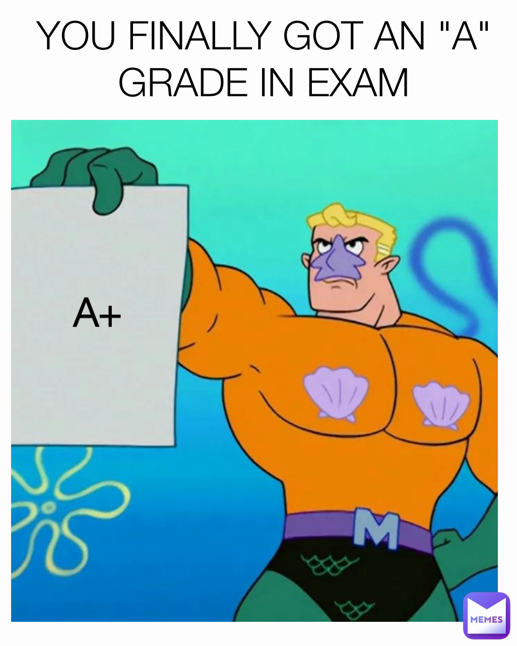 YOU FINALLY GOT AN "A" GRADE IN EXAM A+