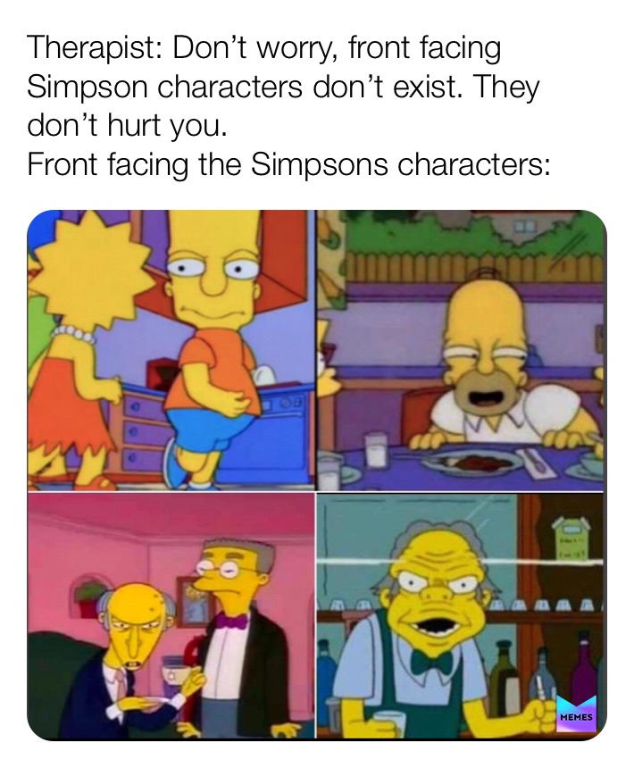 Front Facing Simpson Frontsimpsons Twitter