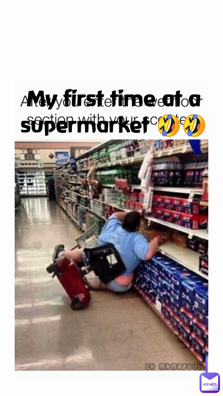 My first time at a supermarket 🤣🤣