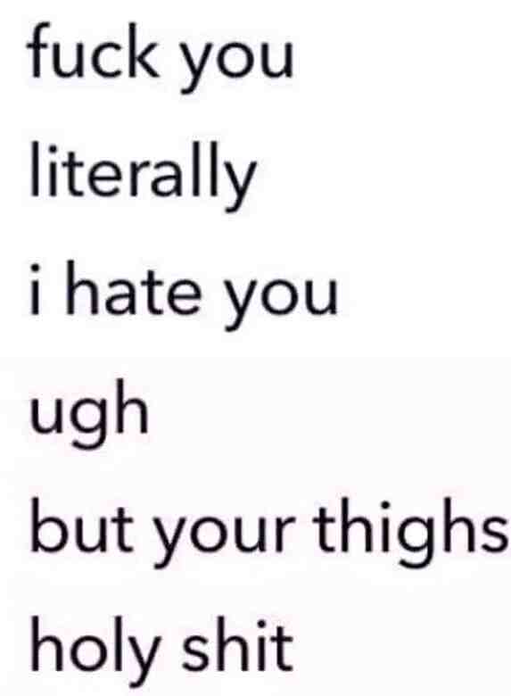 When you hate the personality but not the body lol