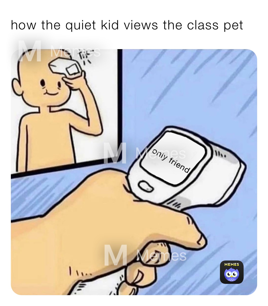 how the quiet kid views the class pet