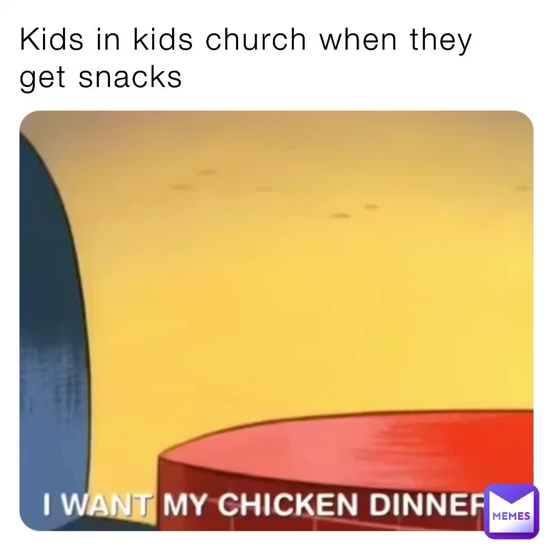 Instead of chicken dinner it’s just goldfish