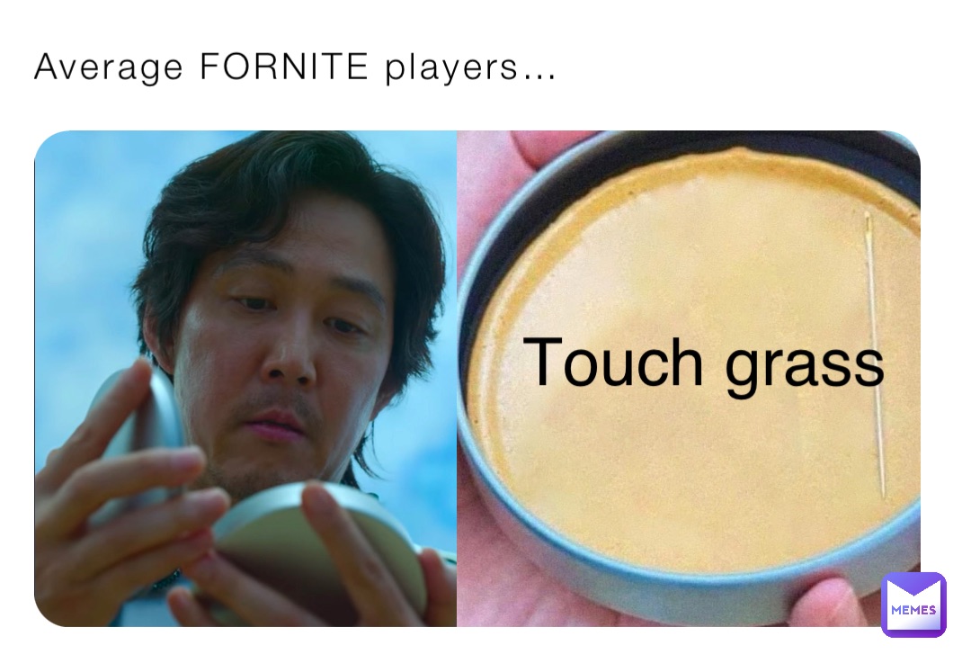 Average FORNITE players… Touch grass