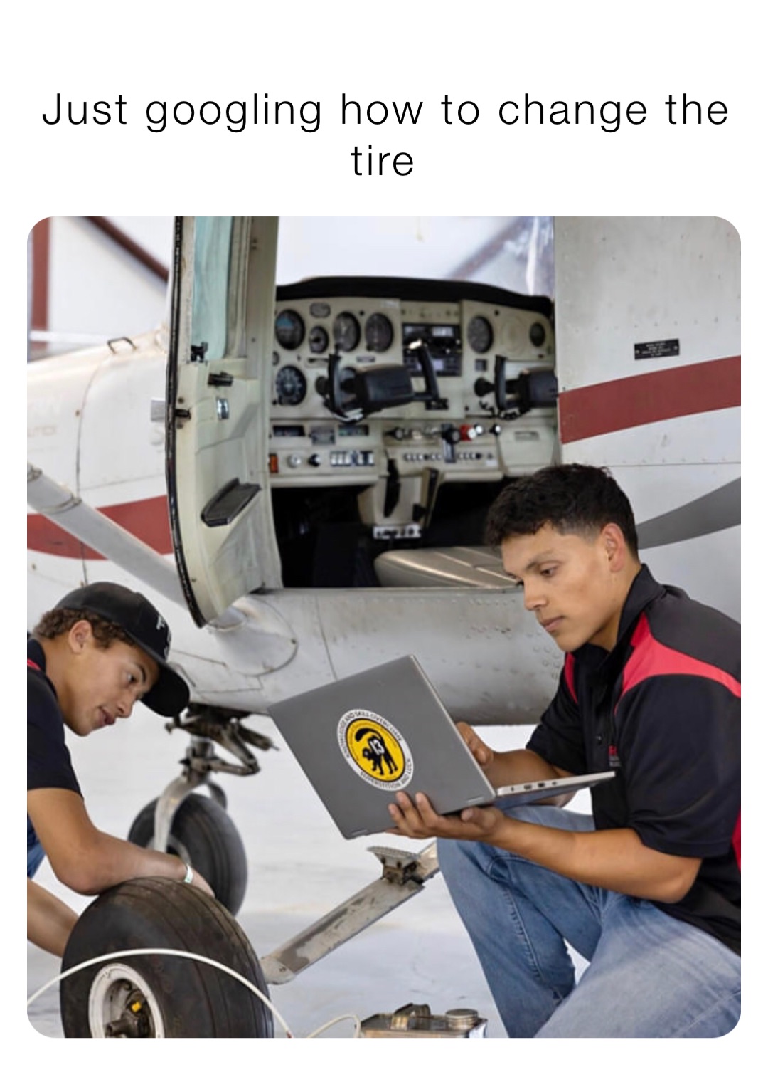 Just googling how to change the tire