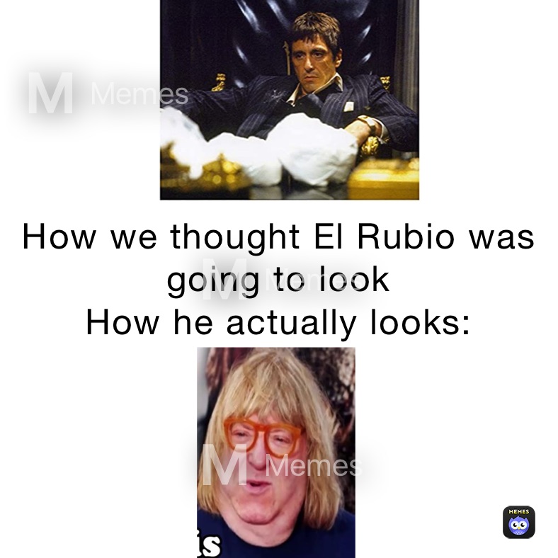 How we thought El Rubio was going to look
How he actually looks: