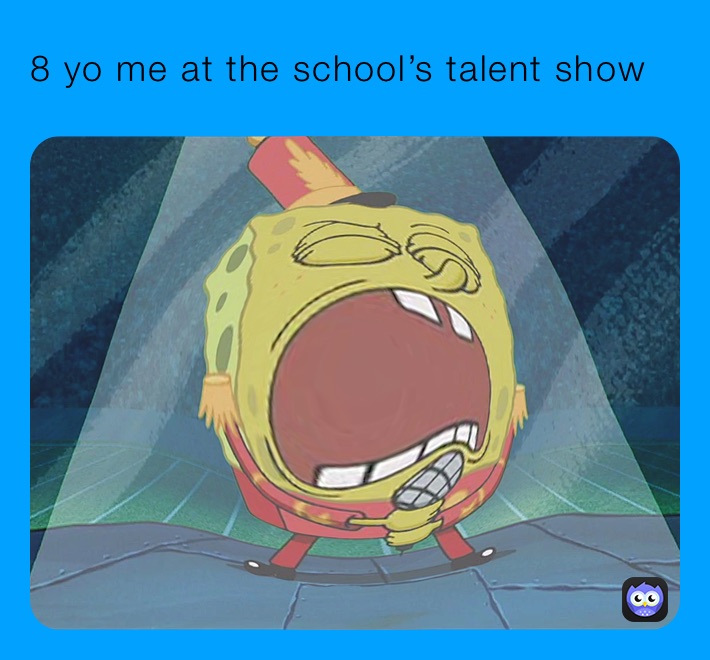 8 yo me at the school’s talent show