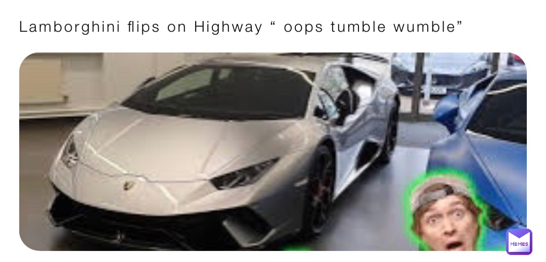 Lamborghini flips on Highway “ oops tumble wumble”