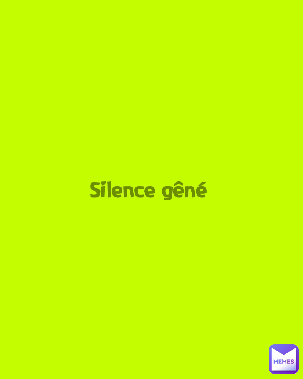 Silence gêné 