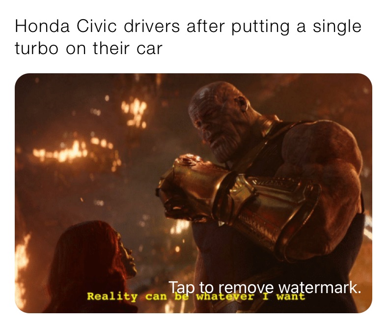Honda Civic drivers after putting a single turbo on their car