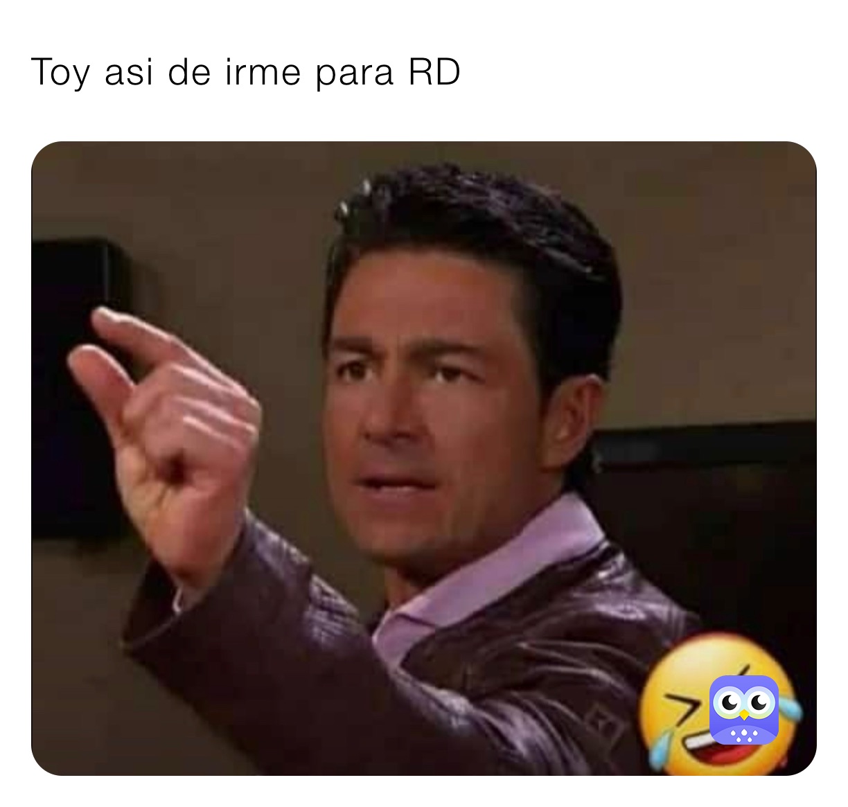 Toy asi de irme para RD