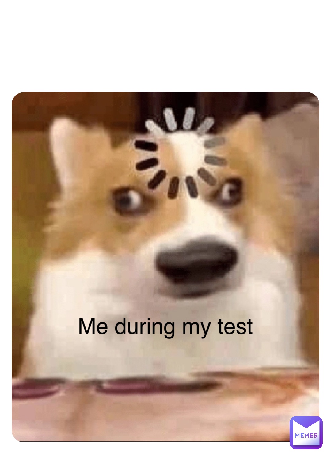 Double tap to edit Me during my test