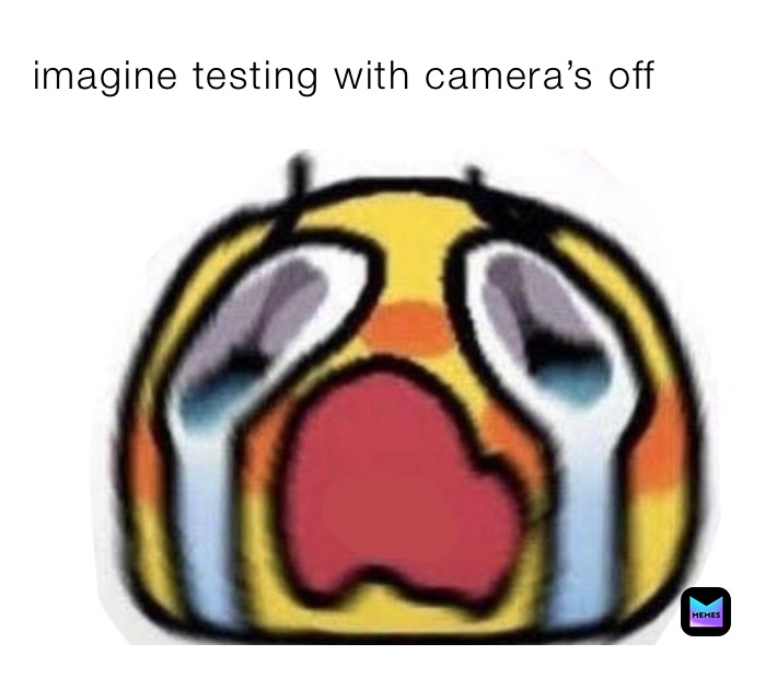 imagine testing with camera’s off