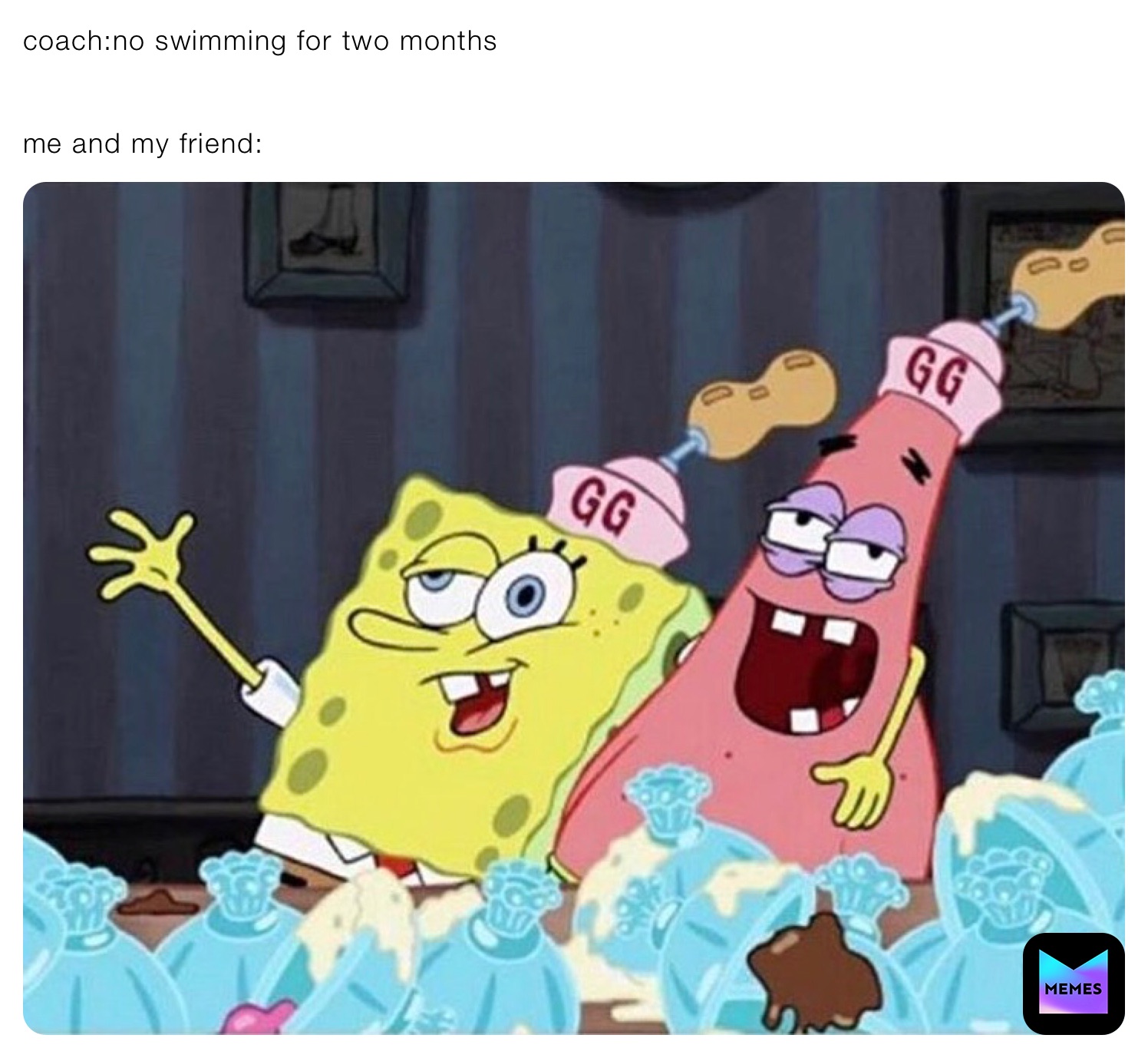 Hell nah. Cake emo Spunch Bob. Spunch Bob saying: great job!