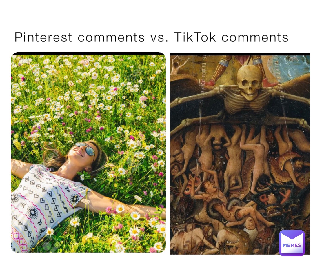 Pinterest comments vs. TikTok comments