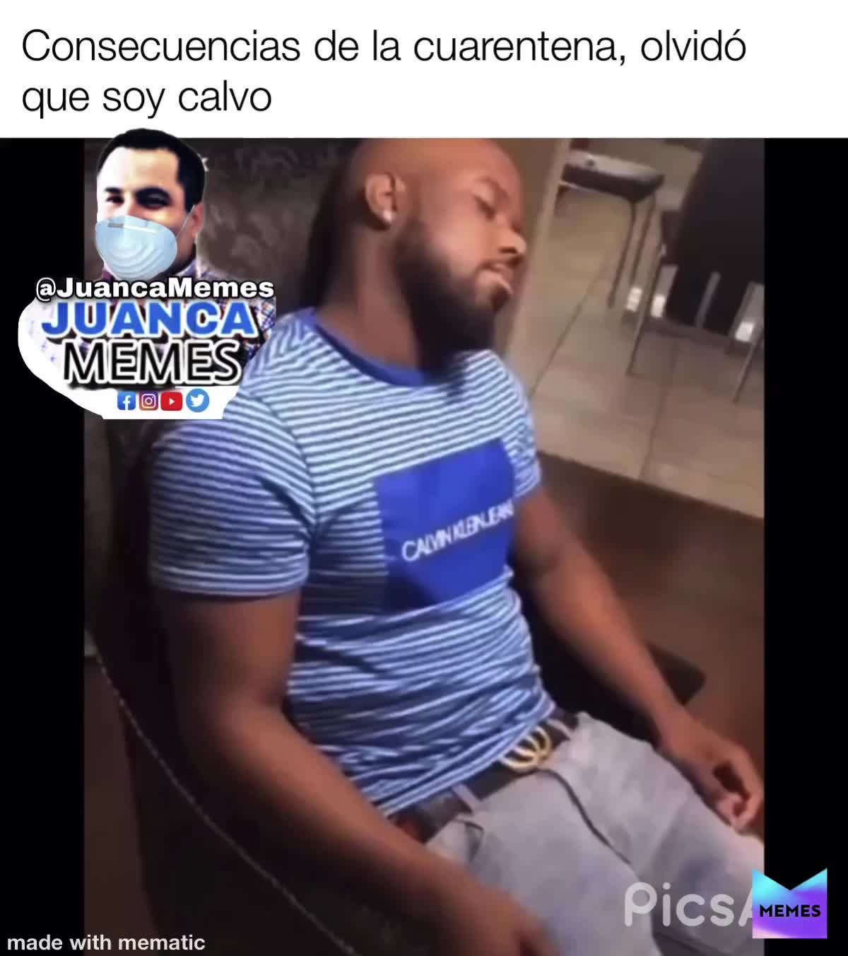‪Se me olvidó qué soy calvo ‬
‪d^*’??✔️1?? PLEASE  #follow and  #share ‬
‪ #JuancaMemes‬
‪ #meme  #memes  #funny  #memesdaily  #funnymemes  #lol  #follow  #lmao  #love  #memesenespanol  #dailymemes  #comedy  #fun  #quarentine  #fortnite  #funnymeme   #corona  #coronamemes  #coronavirus ‬