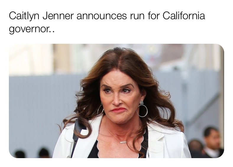Caitlyn Jenner announces run for California governor..
