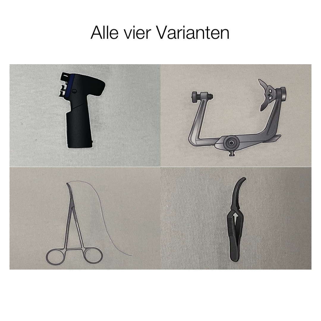 Alle vier Varianten