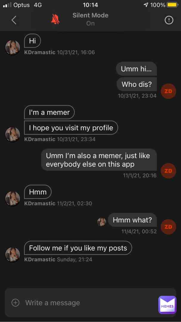 This was such a weird conversation.