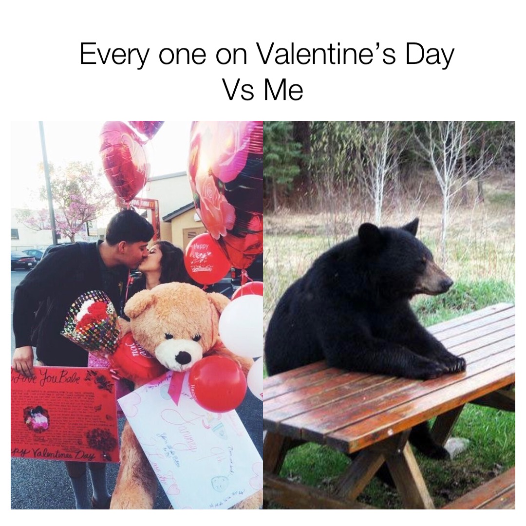 Every one on Valentine’s Day Vs Me