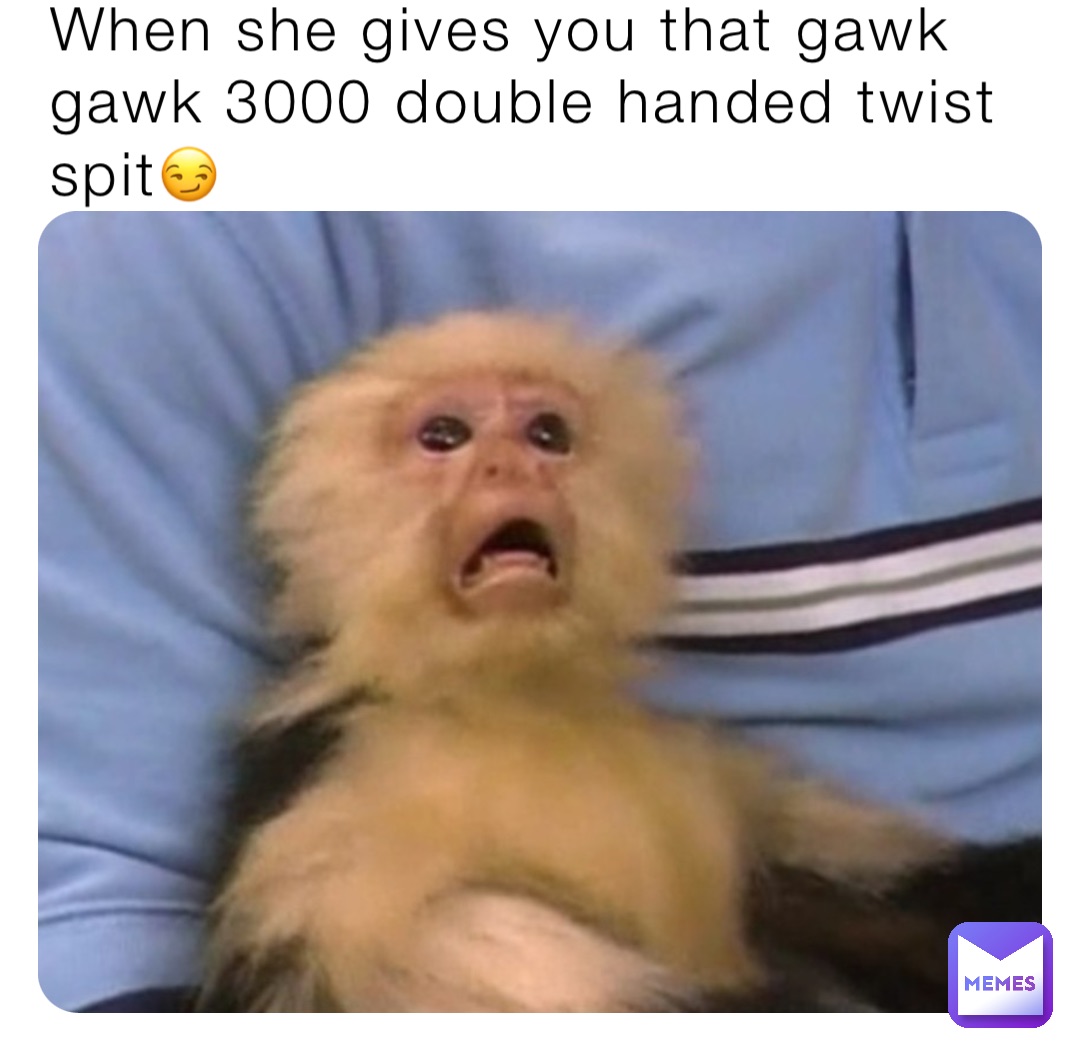 When she gives you that gawk gawk 3000 double handed twist spit😏 |  @la-massa | Memes