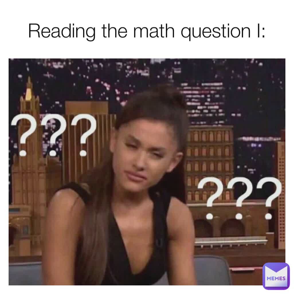 Reading the math question I: