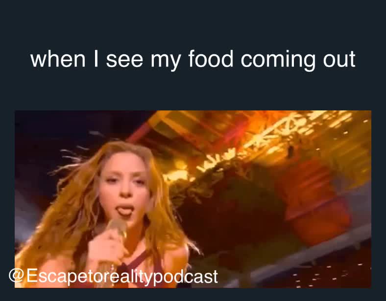 Give me my food! \ud83d\ude0b
 #podcasts  #podcast  #shakira  #food  #eatingout  #jenniferlopez  #meme  #memes  #superbowl  #superbowl2020  #realitytv  #tv  #belowdecksailing  #90dayfiance  #loveafterlockup  #lifeafterlockup