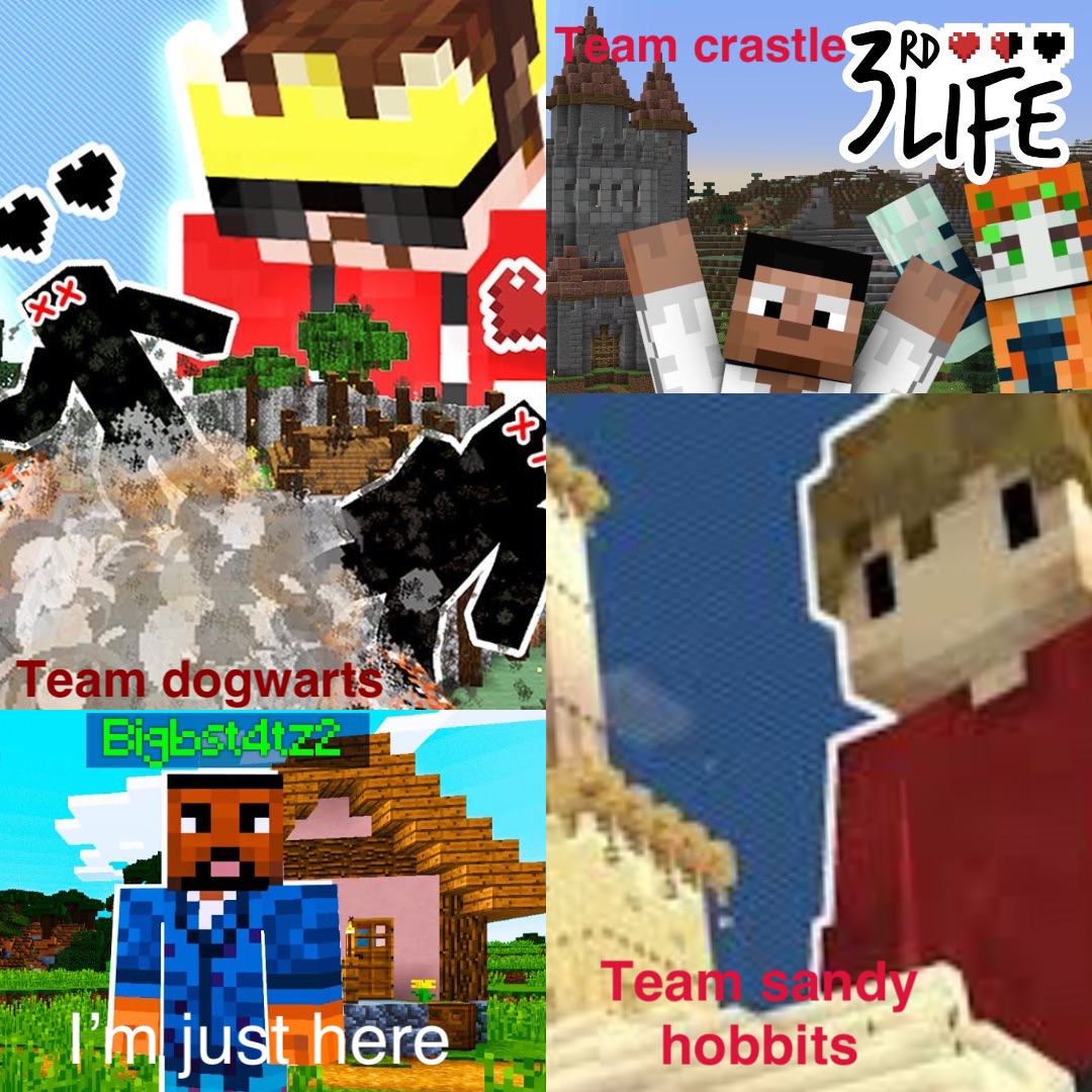 Team Dogwarts Team Crastle Team Sandy
Hobbits I’m just here