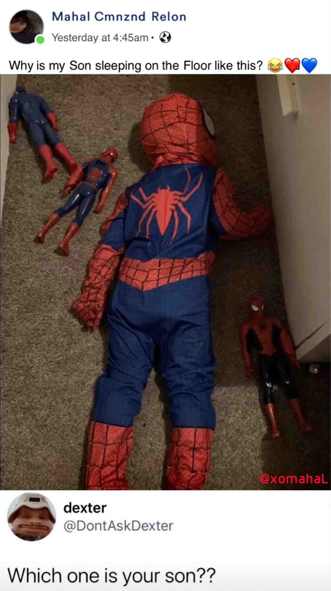 #spiderman #parenting #101 #son #funny #marvel #sleep #sleeping #toys
