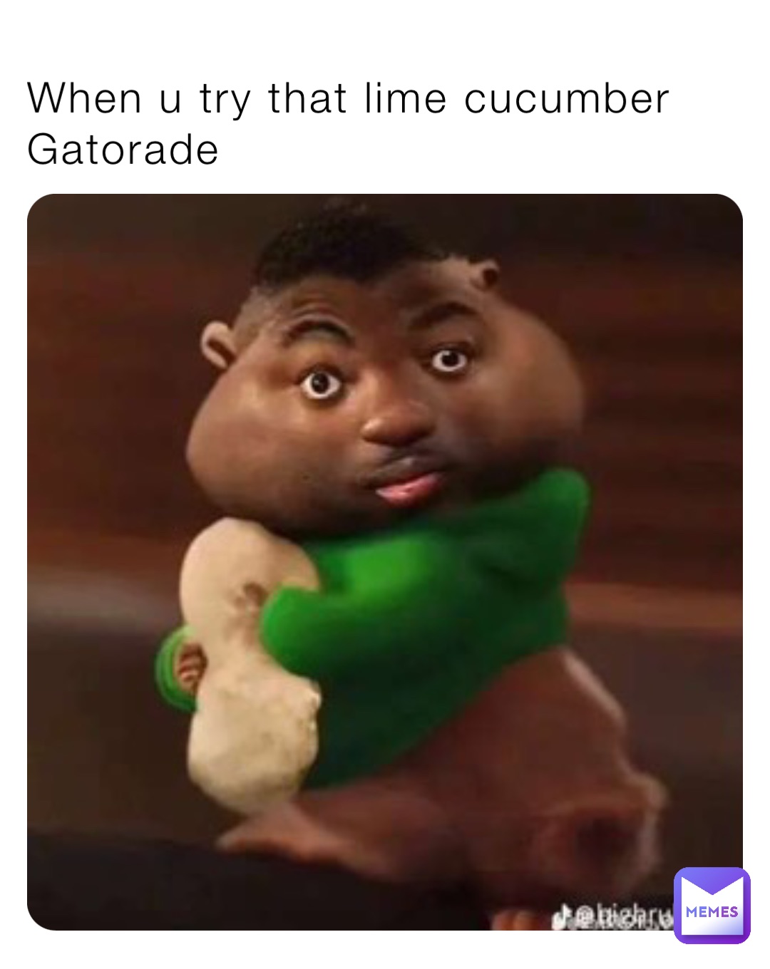 When u try that lime cucumber Gatorade