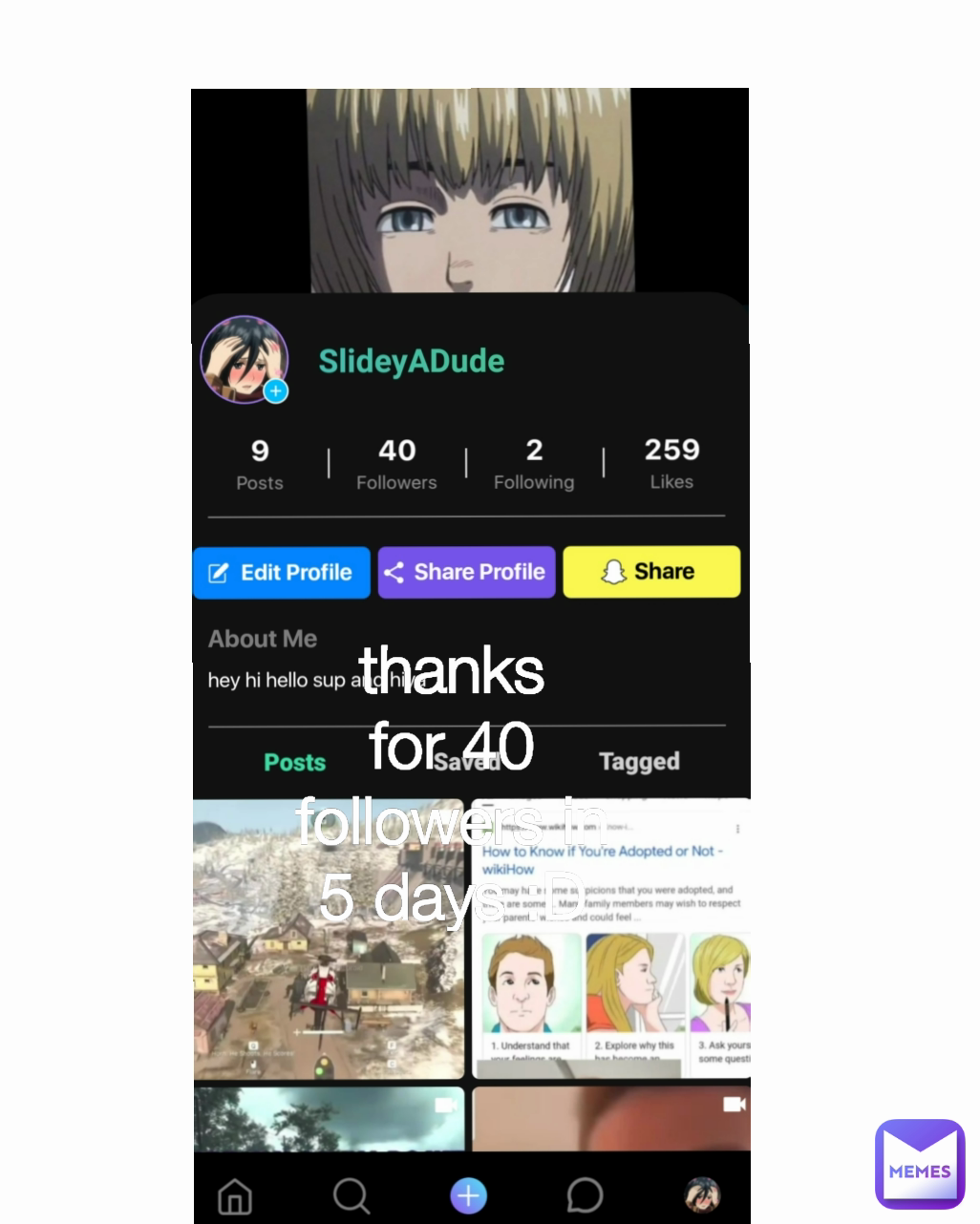 thanks for 40 followers in 5 days :D