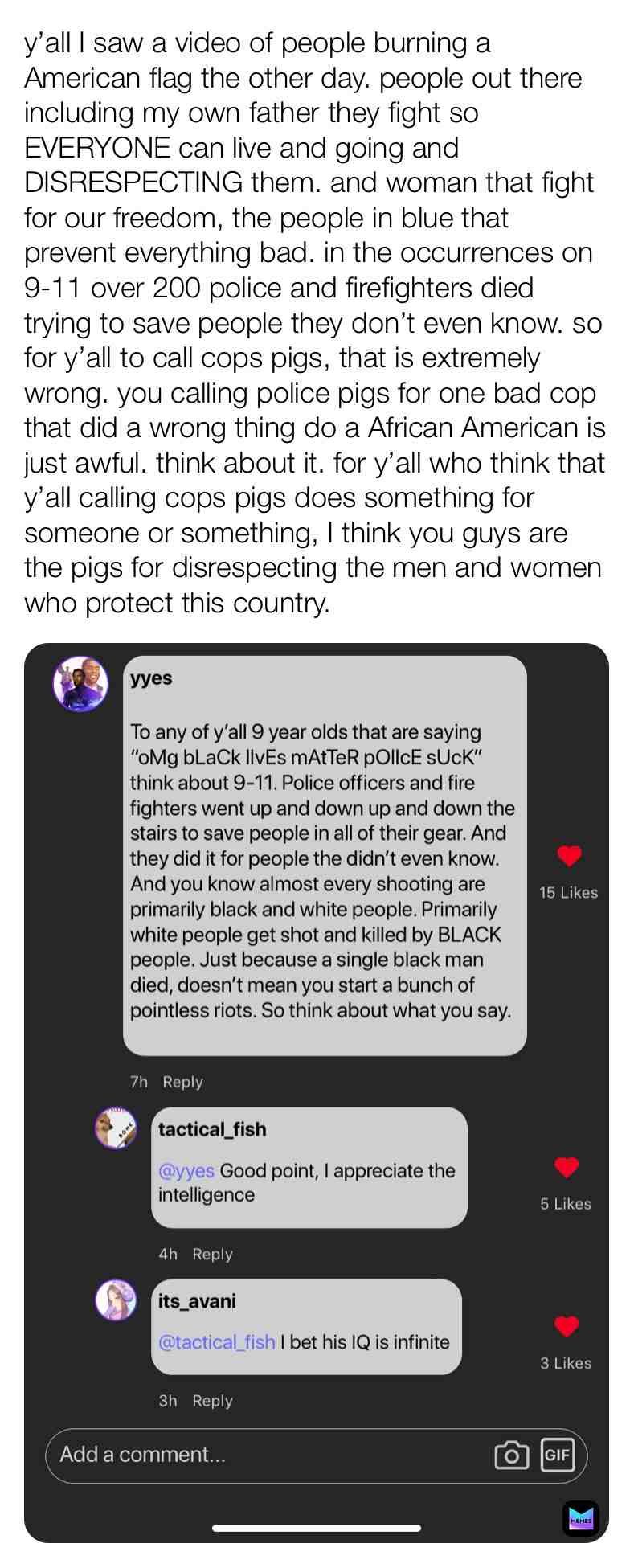 #BackTheBlue