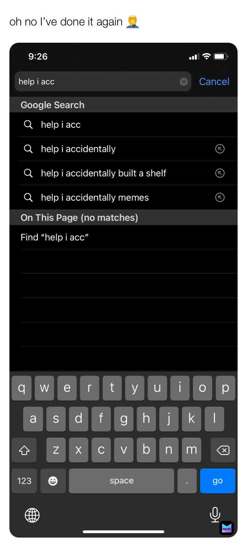 Meme shared by @yourfather.com