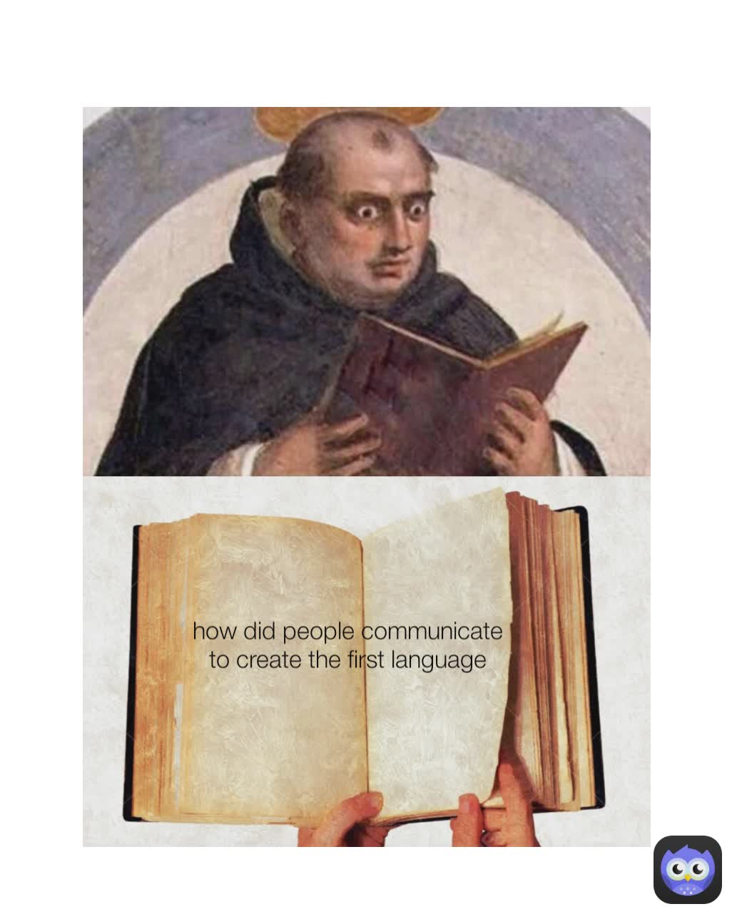 how did people communicate to create the first language