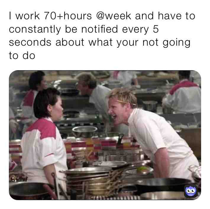 It’s called cooking not facebooking