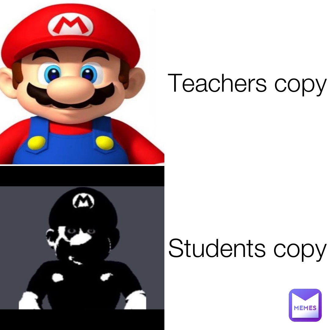 Teachers copy Students copy